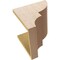 Ekena Millwork 11"W x 11"D x 11"H Wide Ridgewood Rough Cedar Woodgrain TimberThane Corbel, Primed Tan CORUR11X11X11RIDRCPR - alternate 3